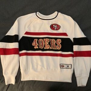 San Francisco 49ers White and Red Sweater